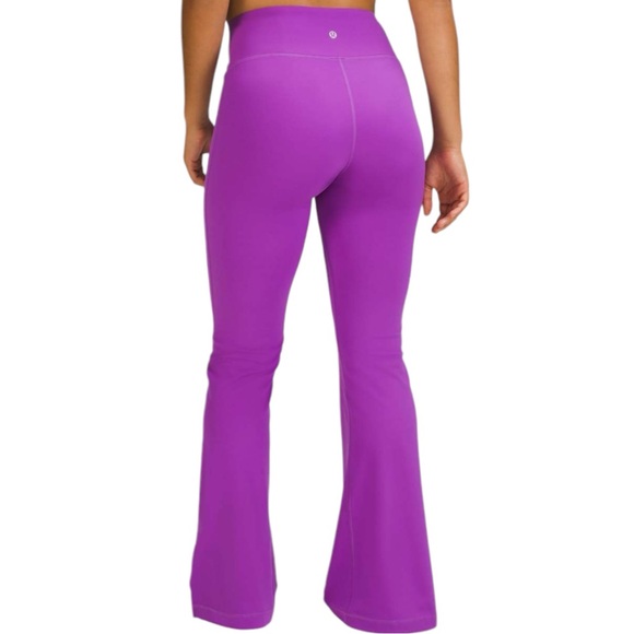 lululemon athletica Pants - LULULEMON | Groove Super High-Rise Split-Hem Flare Pant Nulu Moonlit Magenta 4